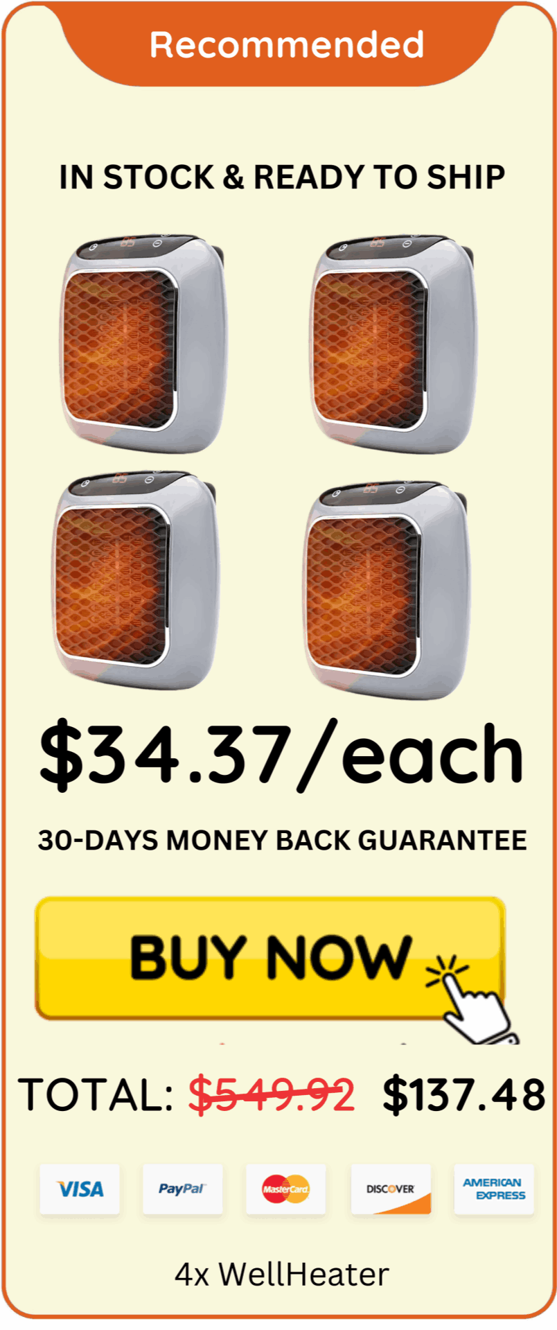WellHeater offer price