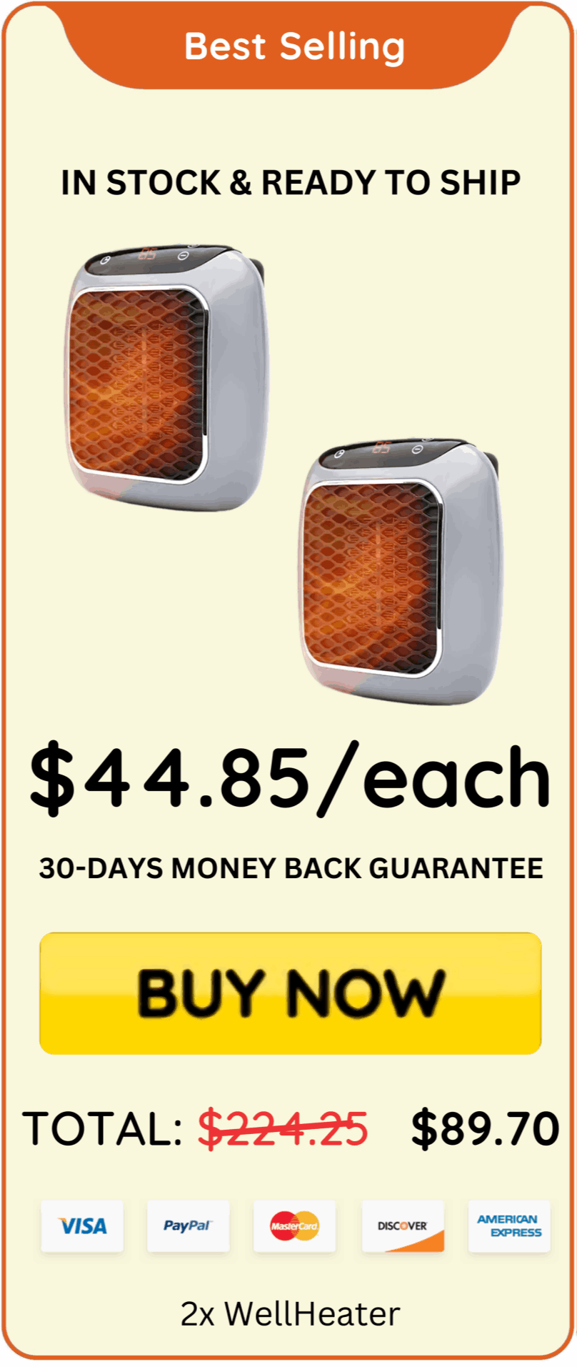 WellHeater offer price