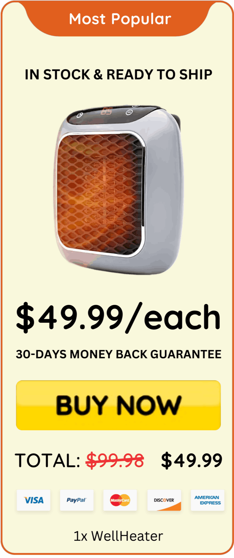 WellHeater offer price